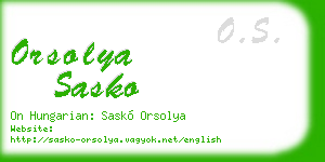 orsolya sasko business card